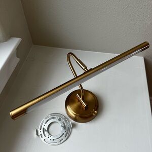 Brass Modern Picture Light - Hardwired Connection